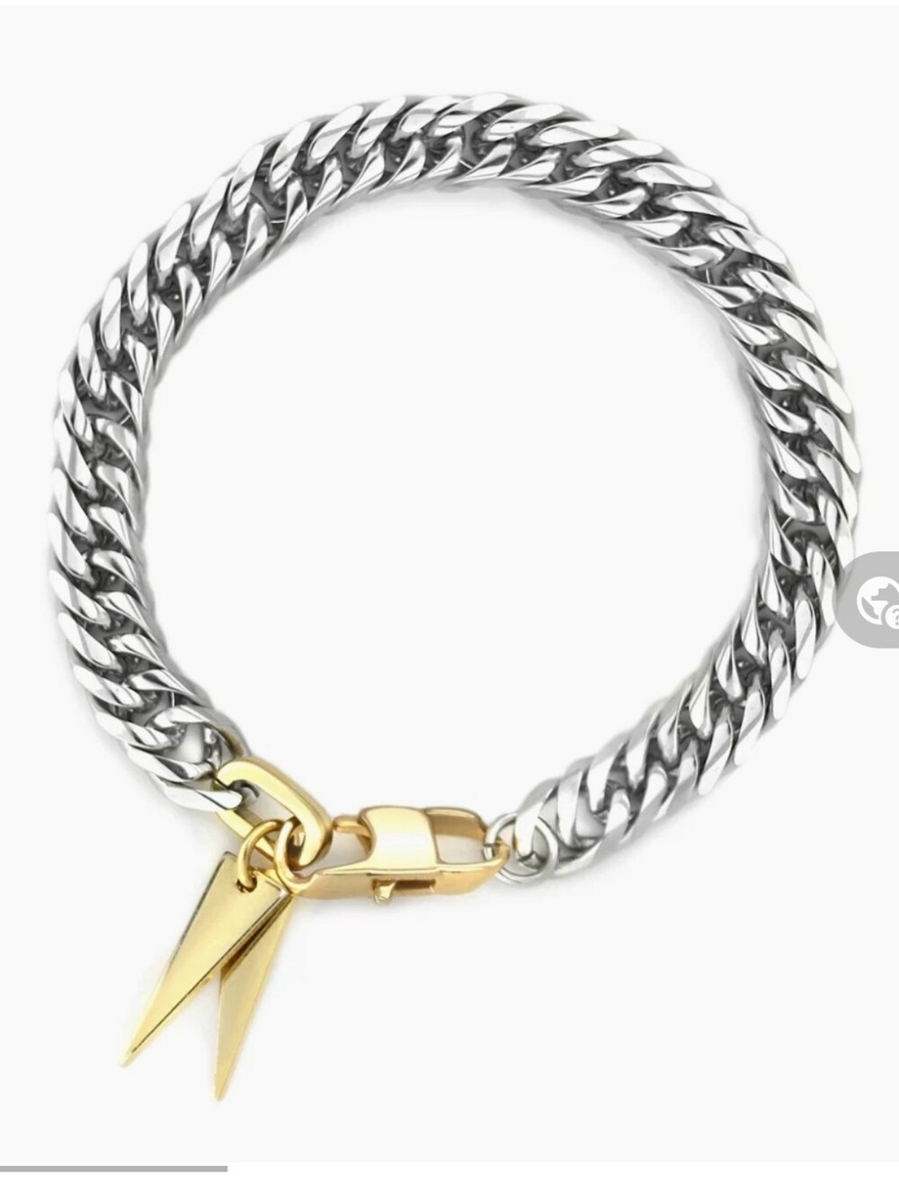 Artizan Joyeria Gold and Silver Women’s Chain Bracelets - Classic Two-Tone Style - Picture 6 of 7